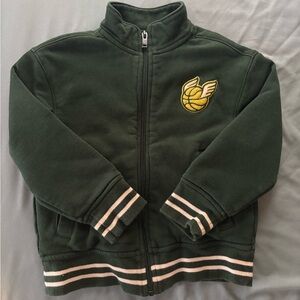 Old Navy Zip-Front Embroidered Basketball Patch Bomber Jacket for Boys